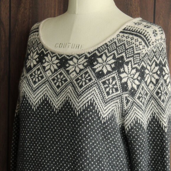 L.o.g.g. H&M Womens Sweater, Size Small, Gray and White Nordic Style, Lightweigh - Picture 8 of 12